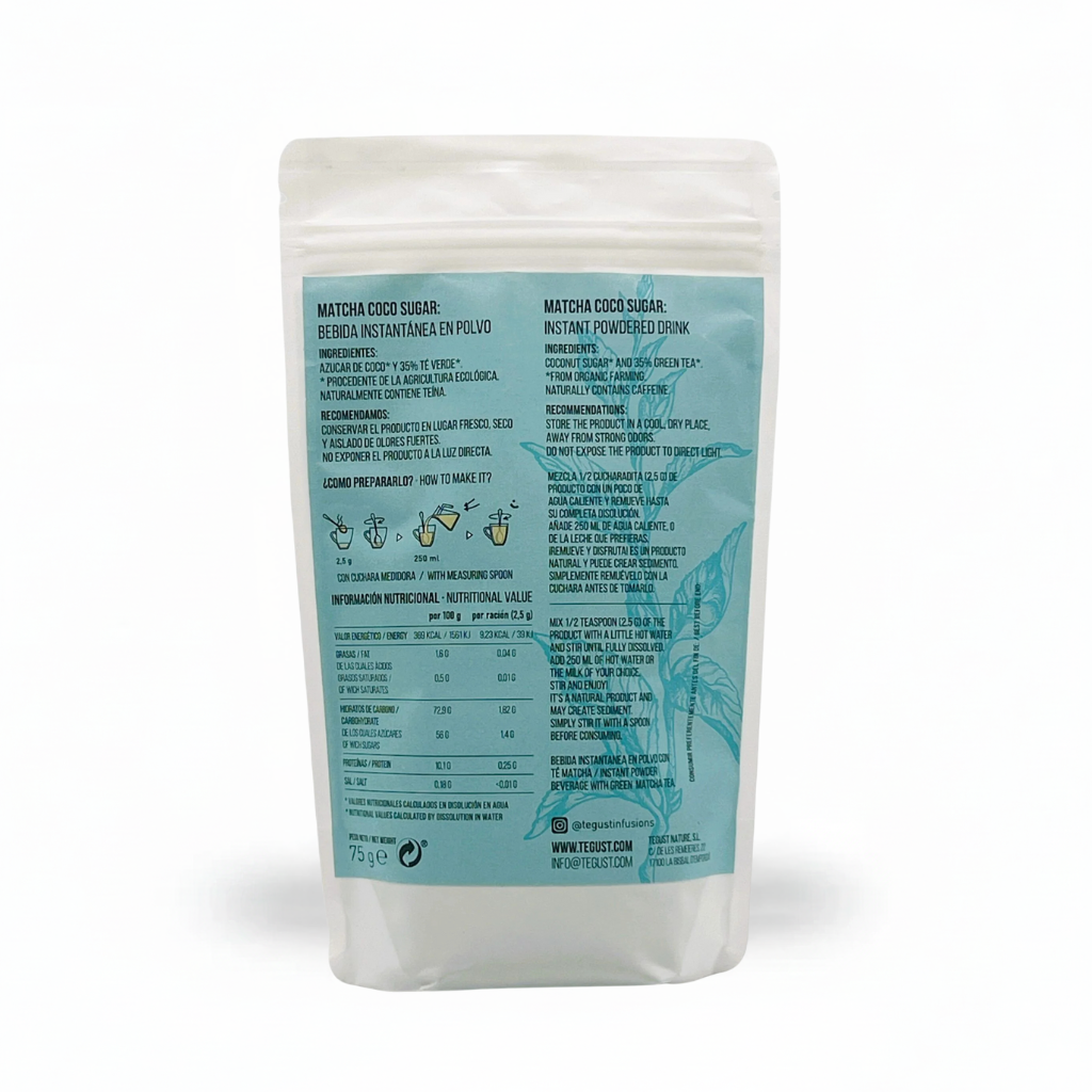 Matcha Coco Sugar BIO 75g - Imagen 2